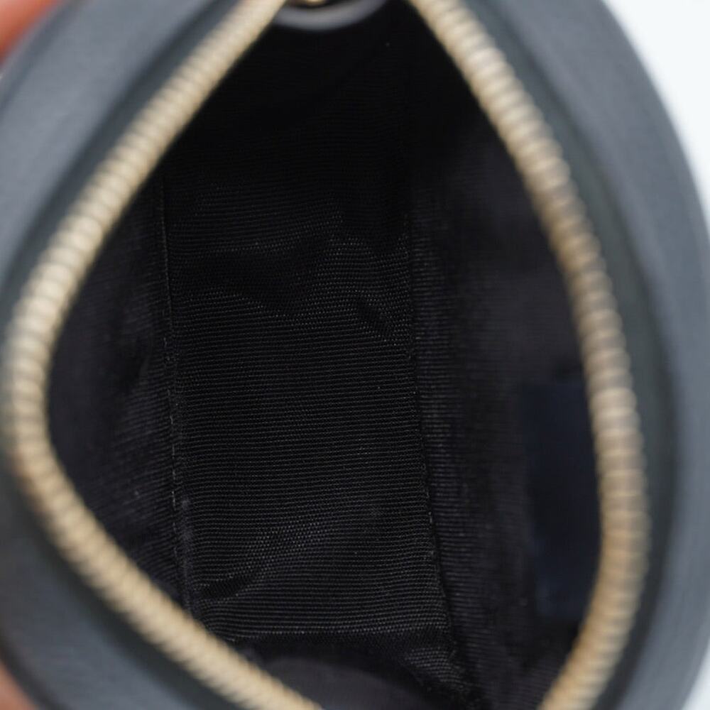 Chanel Black Quilted Caviar Leather Filigree Round Zip Coin Purse - Picture 6 of 7